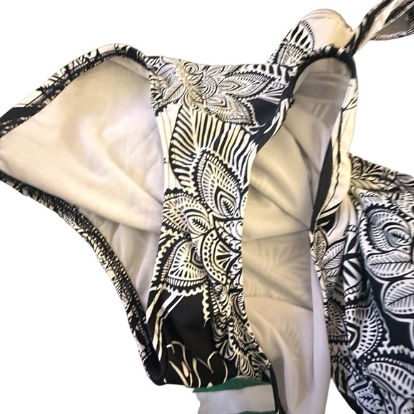 🔴 5 for $40 SALE! 
Lauren Ralph Lauren One Piece Swimsuit Black White Paisley 8 - Picture 10 of 15